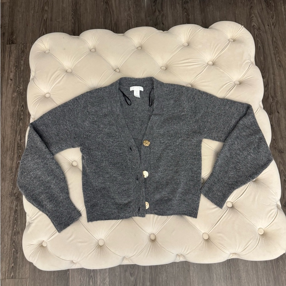 H&M Charcoal Women's Cardigan Sweater